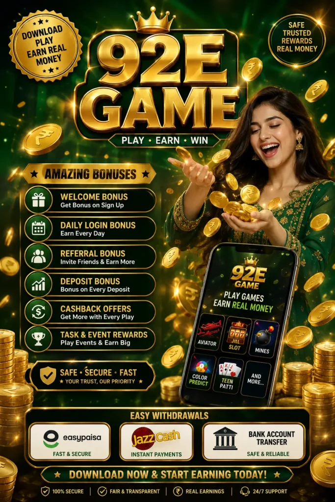 92E Bonuses
Play - Earn - Win 
